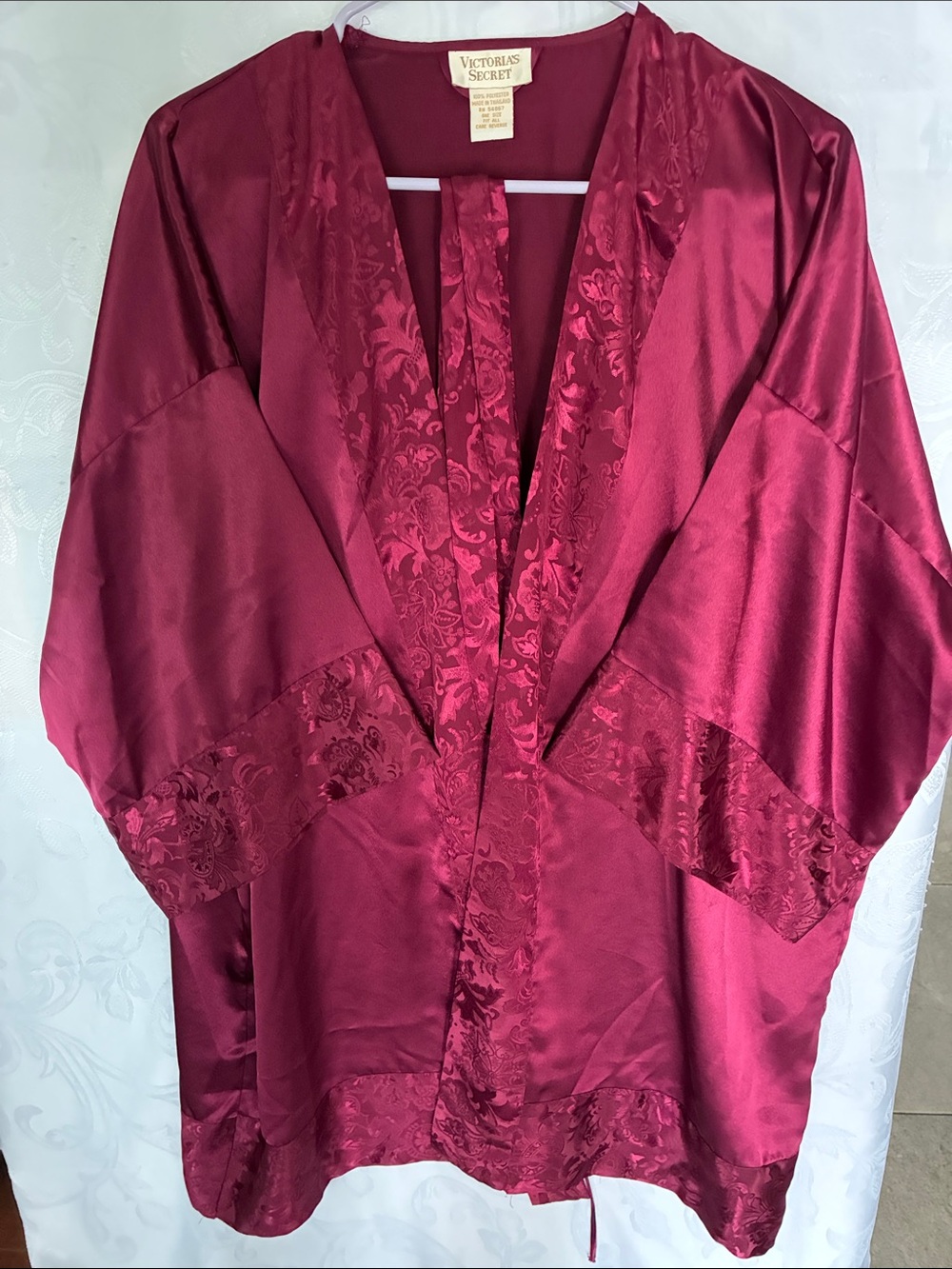 Victoria's Secret Satin Kimono Robe - Wine